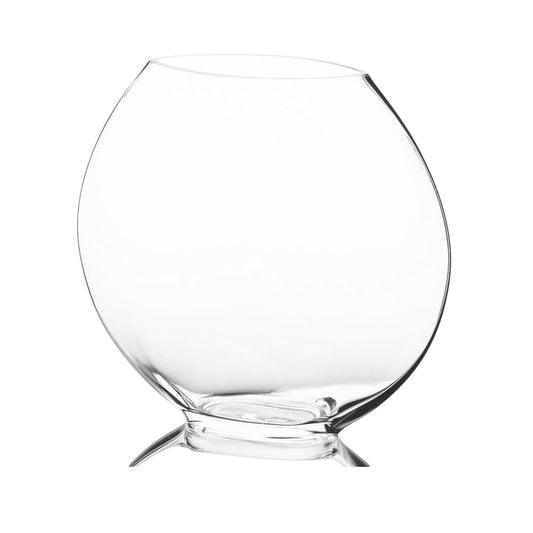 Helora Eye-Shaped Clear Glass Vase