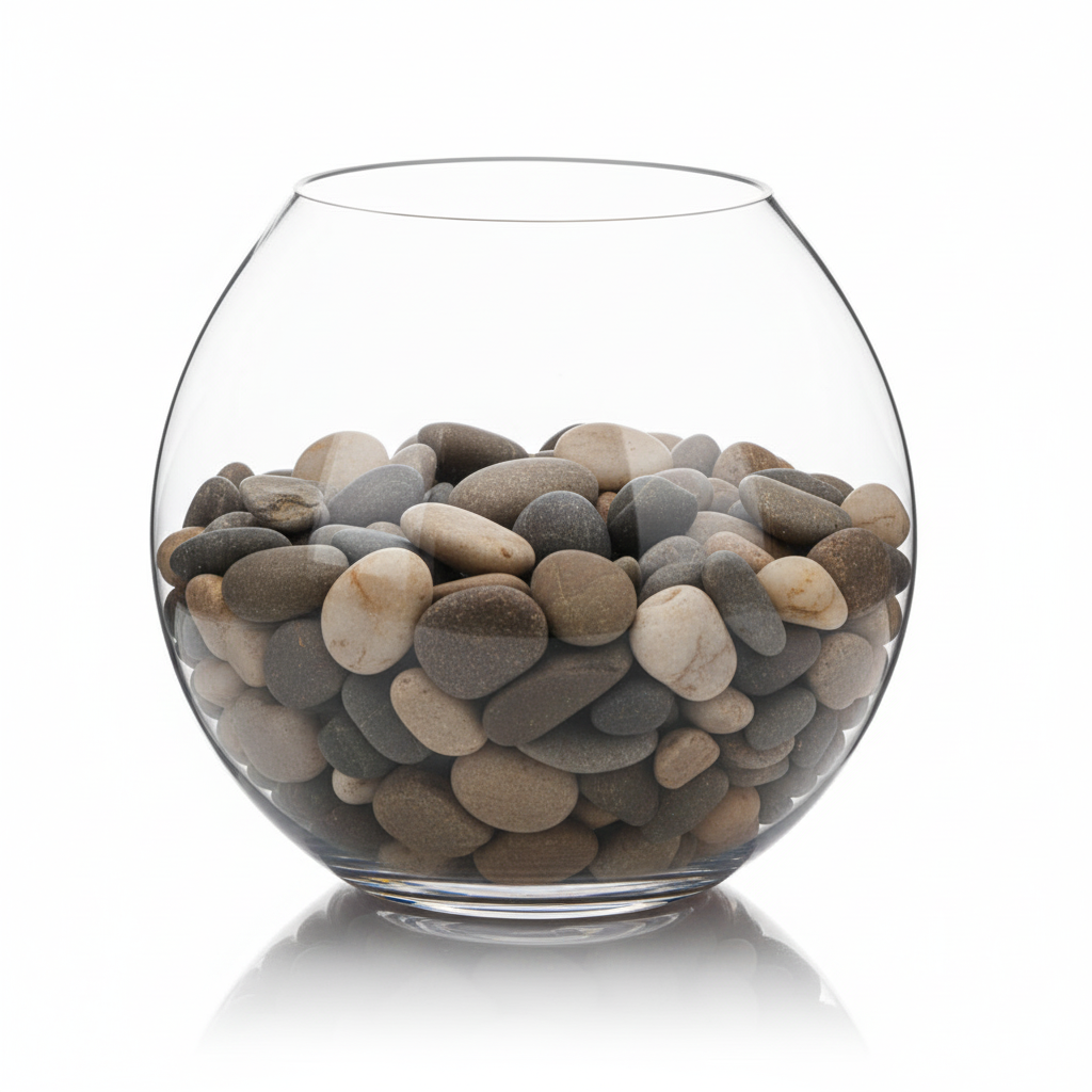 Helora Eye-Shaped Clear Glass Vase