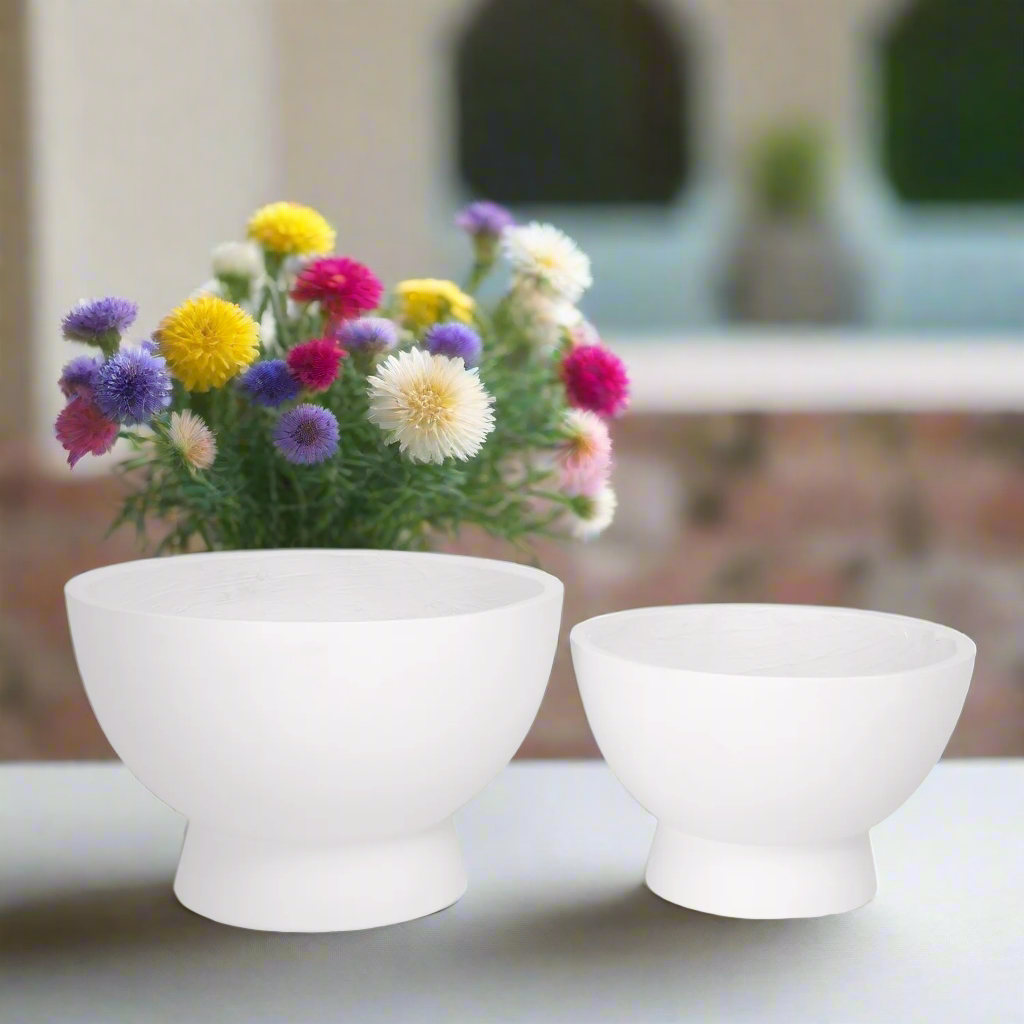 Kyric Black Fiberclay Planters (Set of 2)