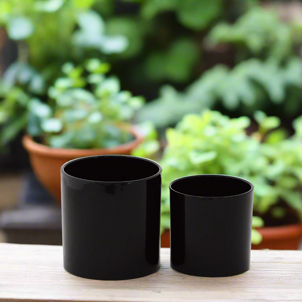 Ollie Ceramic Plain Round Pot (Set of 2)