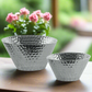 Ileen Polished Ceramic Trumpet Vase Set (Set of 2)