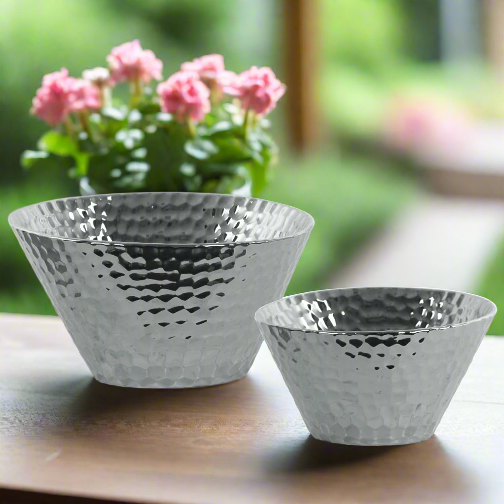 Ileen Polished Ceramic Trumpet Vase Set (Set of 2)