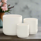 Nelly Diamond Pattern Ceramic Pot (Set of 3)