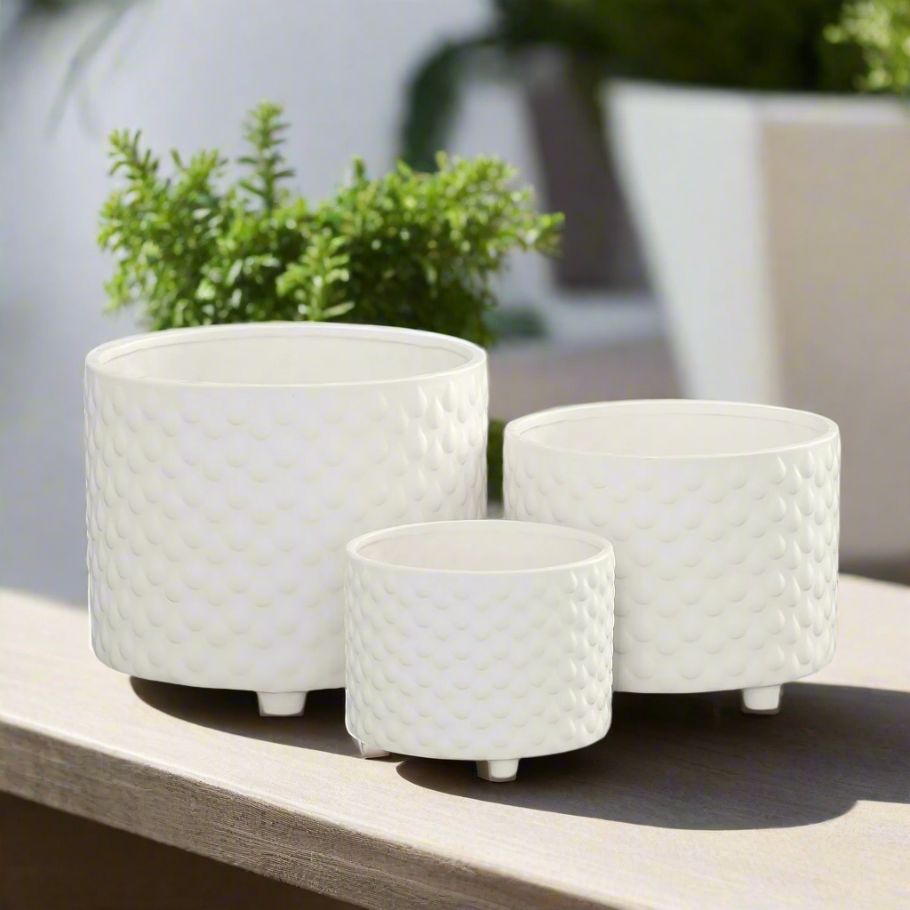 Caelum Ceramic Planter Set (Set of 3)