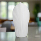 Londyn Ceramic Pyramidal Vase with Engraved Circle Design