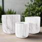Davina Ceramic Round Planter Set (Set of 3)