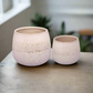 Arvell White Ceramic Pot Set (Set of 2)