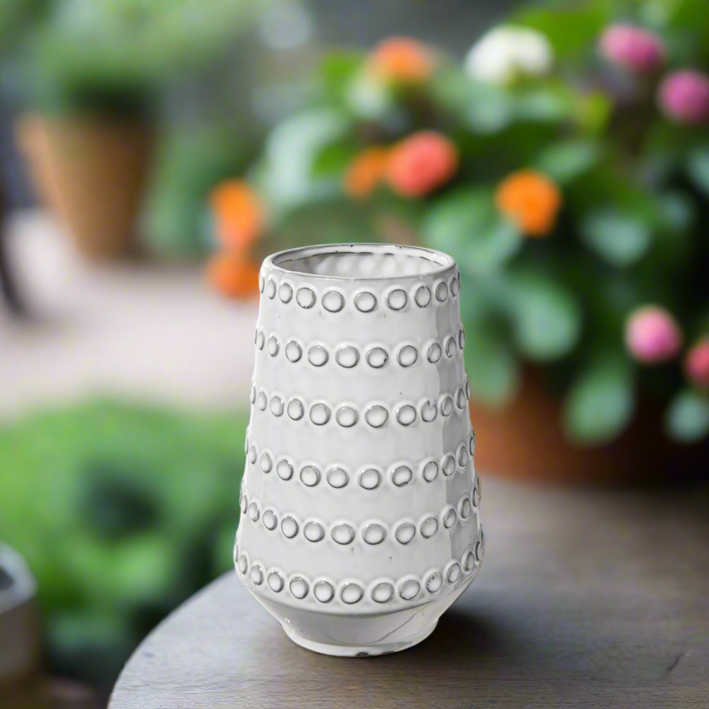 Elena Ceramic Round Vase