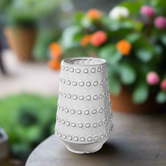 Elena Ceramic Round Vase