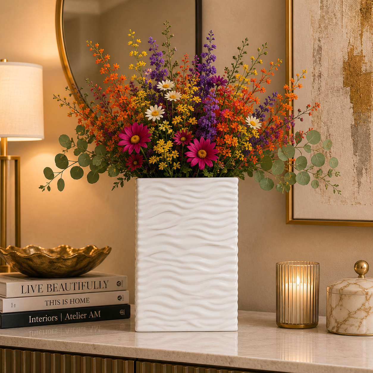 Quarin Modern Rectangular Ceramic Vase