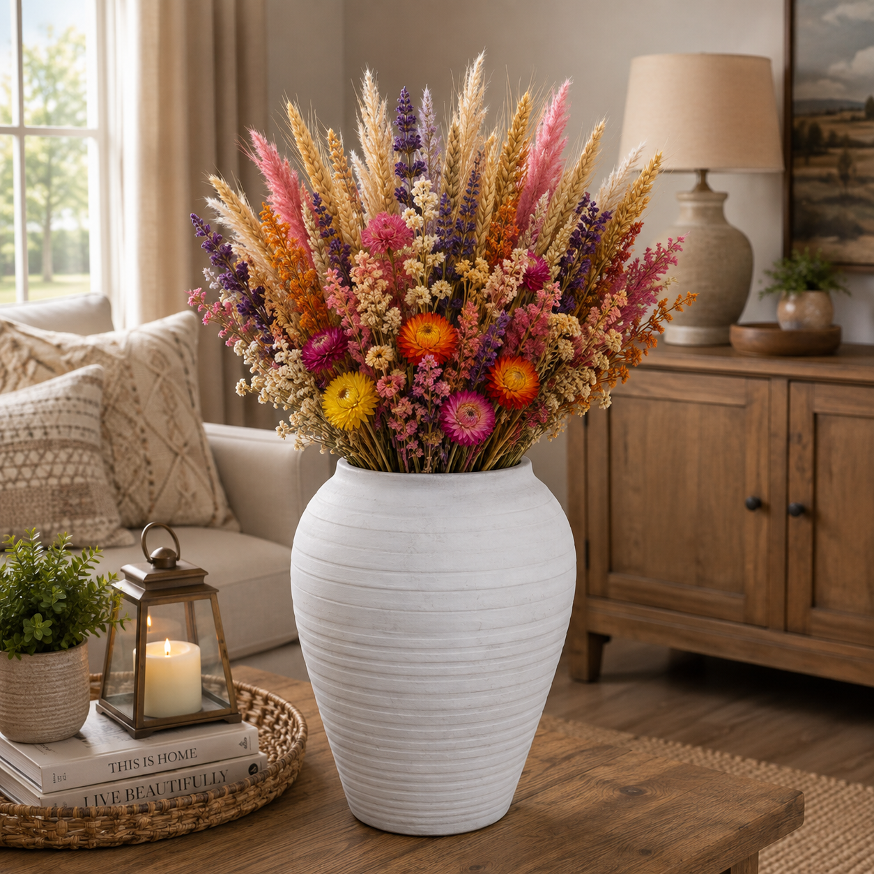 Lilah Ribbed Terracotta Vase