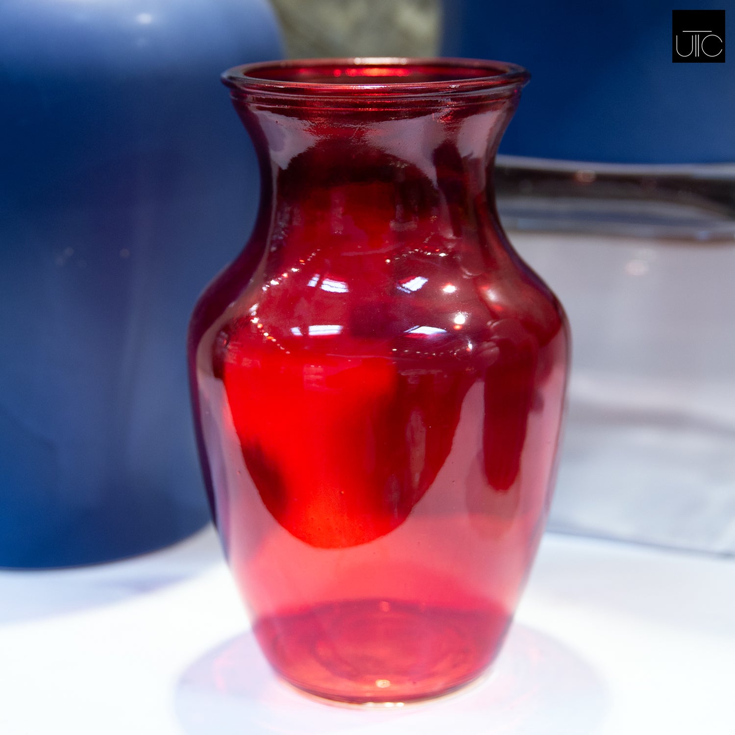 Tilda Belly Glass Vase-Urban Trends Collection-Urban Trends Collection