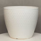 Ceramic Pot Gloss Finish White-5.25"H -78
