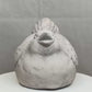 Cement Figurine Concrete Finish Gray-6.5"H